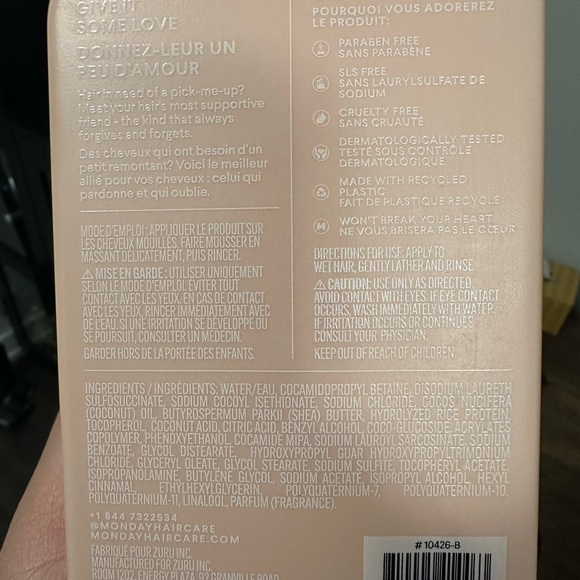 Monday - shampoo hydration - Picture 2 of 3